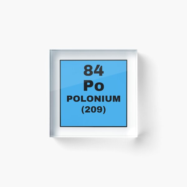 Item preview, Periodic Table Of Elements - 84 (Po) Polonium designed and sold by ArtsyCity.