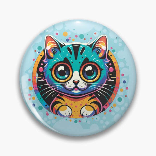 Item preview, Kitty. Cute little cat. Drawing. Multicolored. Cheerful Kitty. designed and sold by MagelliShop.