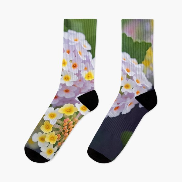 Item preview, Lilac And Yellow Lantana Botanical Art designed and sold by taiche.