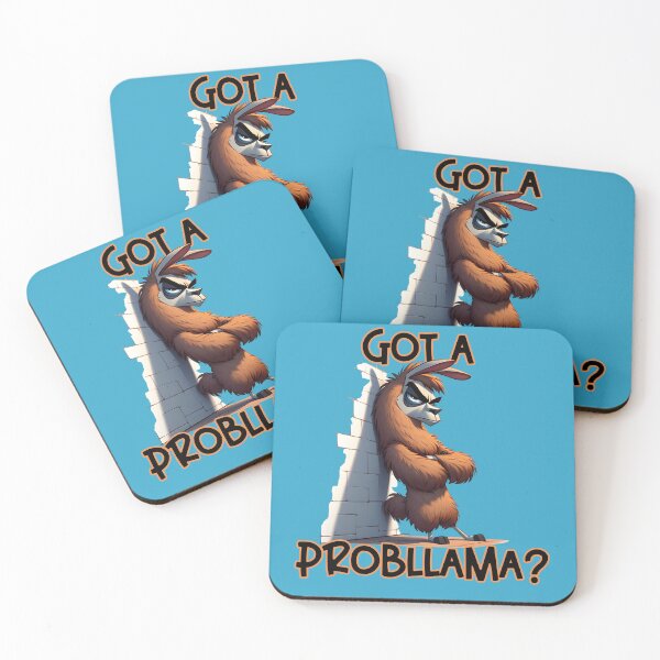 Item preview, Got a Probllama Llama Funny Cartoon designed and sold by André Botes.