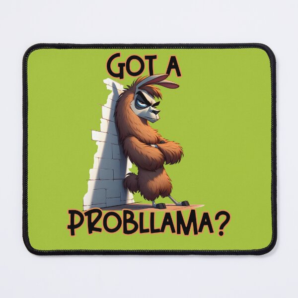 Item preview, Got a Probllama Llama Funny Cartoon designed and sold by André Botes.