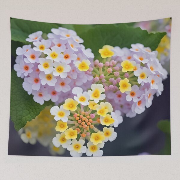 Item preview, Lilac And Yellow Lantana Botanical Art designed and sold by taiche.