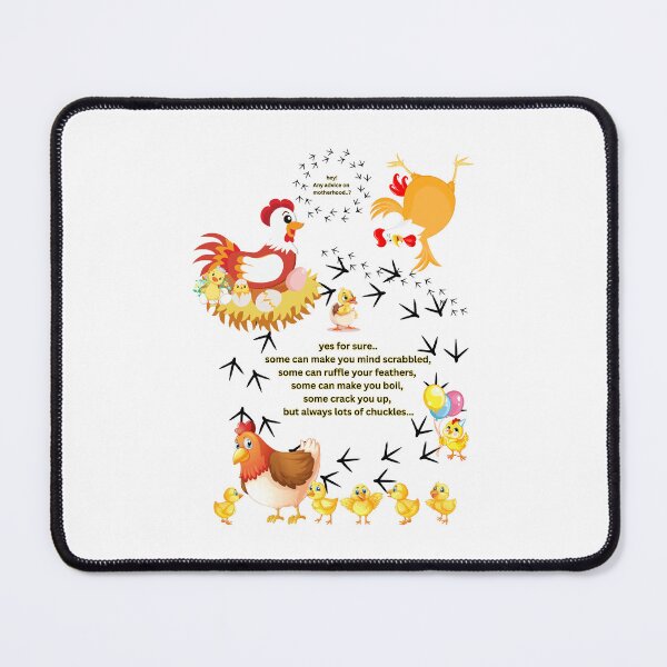 Item preview, Life with funny hens, chickens, chics and Cockrills  (sayings) designed and sold by Mara9.
