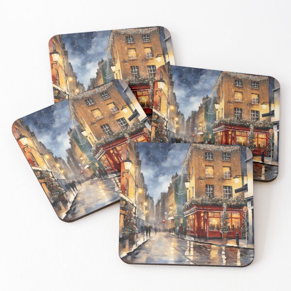 Item preview, Dublin Temple bar, watercolor painting, city landscape, Dublin souvenir, Dublin cityscape, Ireland travel, Irish pub designed and sold by SpettacolArte.