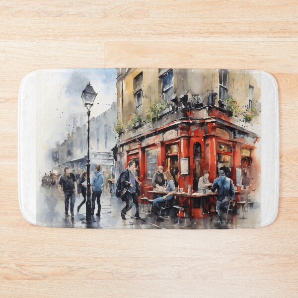 Item preview, Irish pub, watercolor painting, city landscape, Dublin souvenir, Dublin cityscape, Ireland travel, Irish street designed and sold by SpettacolArte.