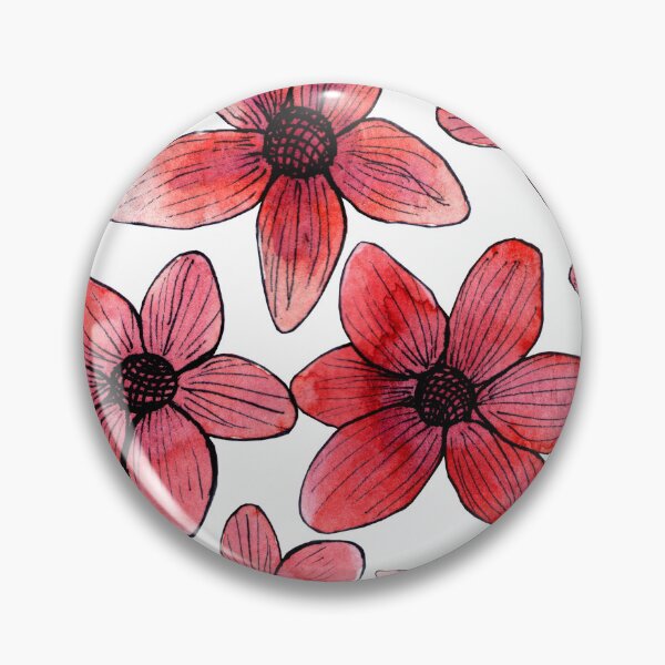 Item preview, Red Flowers Seamless Pattern designed and sold by Aithlin123.