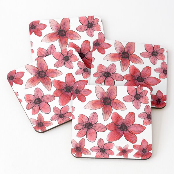 Item preview, Red Flowers Seamless Pattern designed and sold by Aithlin123.