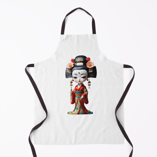 Item preview, Beautiful geisha doll, kimono , cherry blossom, sakura, hanami designed and sold by Coolparrotgirl.