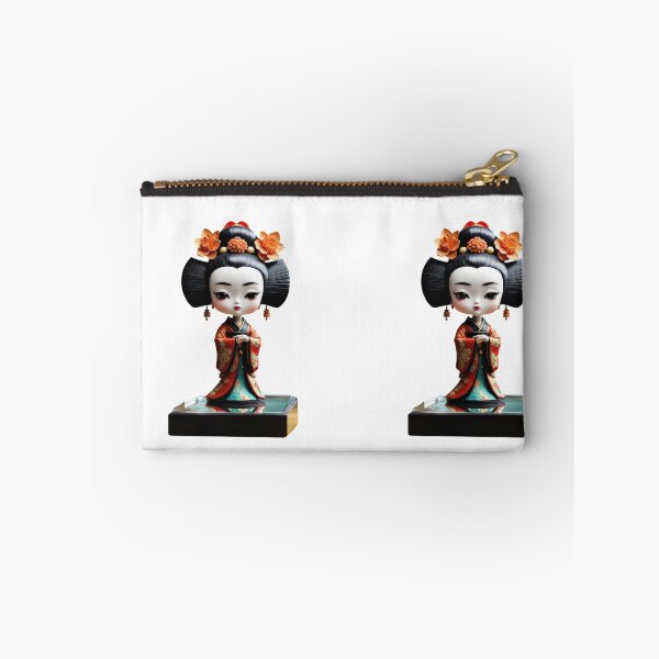 Item preview, Beautiful geisha doll sculpture, kimono , cherry blossom, sakura, hanami designed and sold by Coolparrotgirl.