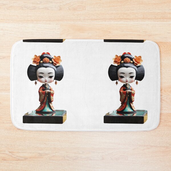 Item preview, Beautiful geisha doll sculpture, kimono , cherry blossom, sakura, hanami designed and sold by Coolparrotgirl.