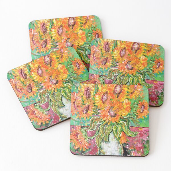 Item preview, Sunflowers in a pretty Vse - Original Art by Francesca designed and sold by SmallTalkstudio.