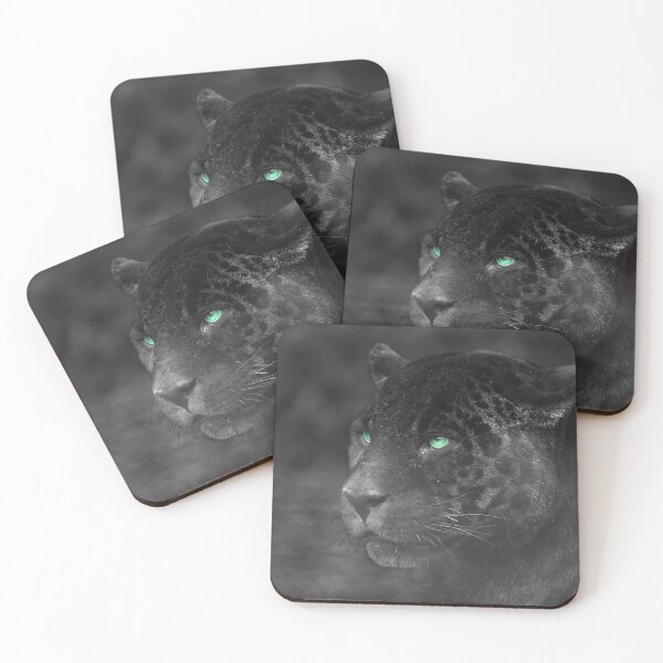Item preview, Black Jaguars Emerald Gaze designed and sold by rawshutterbug.