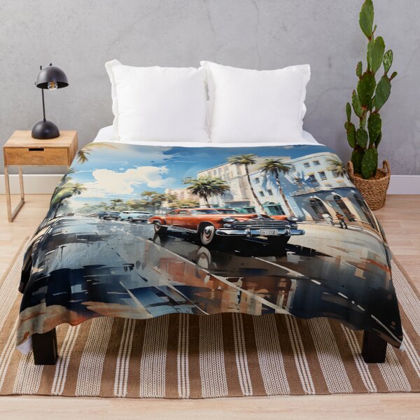 Item preview, Miami beach, watercolor painting, city landscape, Miami souvenir, American cityscape, Florida travel designed and sold by SpettacolArte.