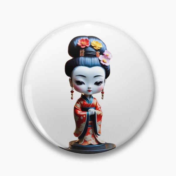 Item preview, Beautiful geisha sculpture, kimono , cherry blossom, sakura, hanami designed and sold by Coolparrotgirl.