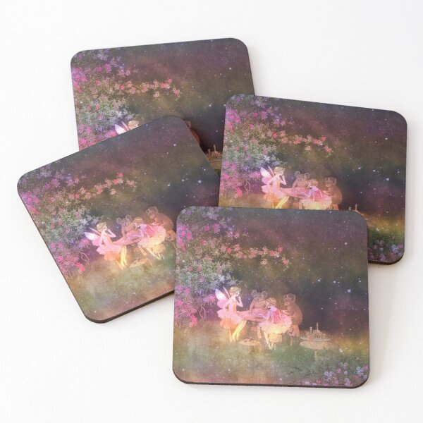 Item preview, Vintage Art : Fairies and Koala Picnic : Pastel Rainbow Edition designed and sold by Shloo.