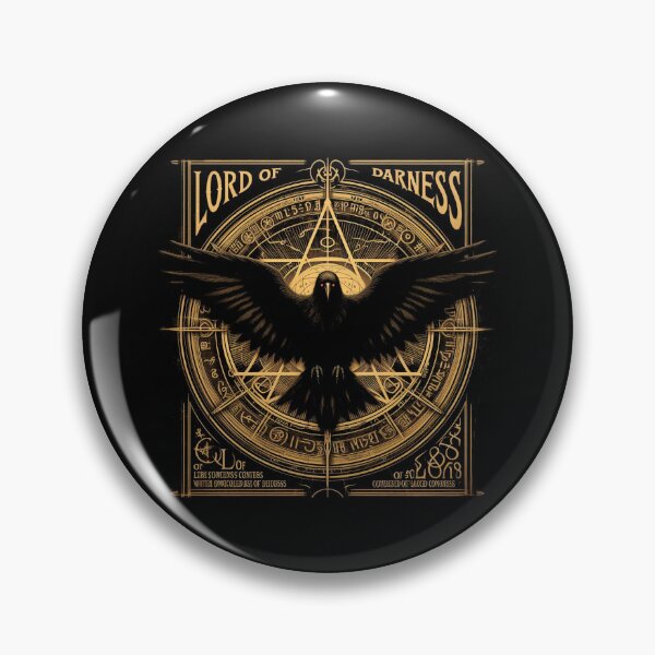 Item preview, Lords of Darkness, Raven, Pentagram, Eclipse, Full Moon, Wings, Poster designed and sold by CrisMor-Art.
