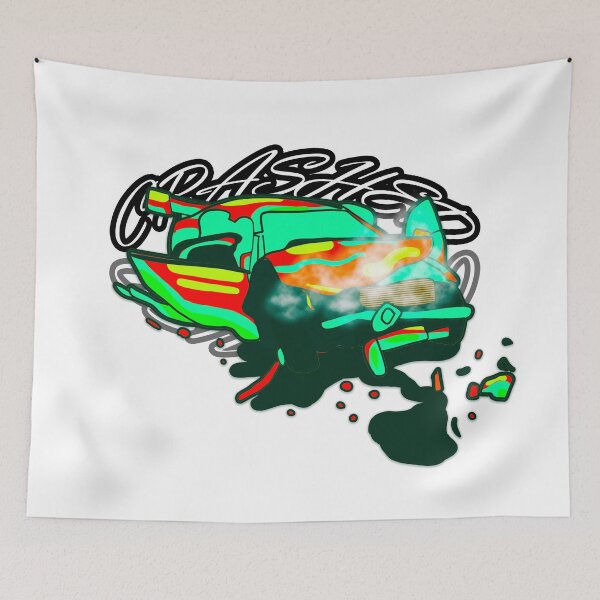 Item preview, Crashed Car designed and sold by MonkiFlipp.