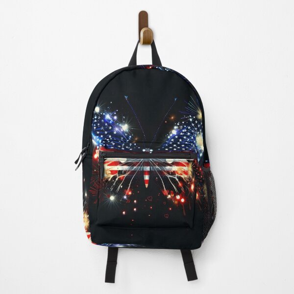 Item preview, fireworks american flag neon butterfly designed and sold by dcrc.