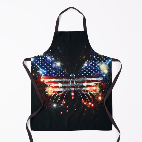 Item preview, fireworks american flag neon butterfly designed and sold by dcrc.