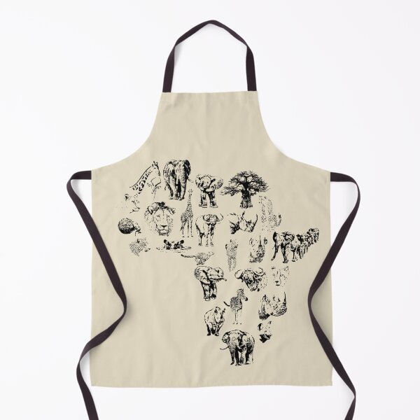 Item preview, African Animals in Shape of Africa designed and sold by Scotch Macaskill.