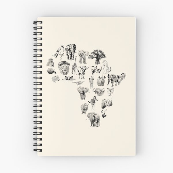Item preview, Animales africanos en forma de África designed and sold by Scotch Macaskill.