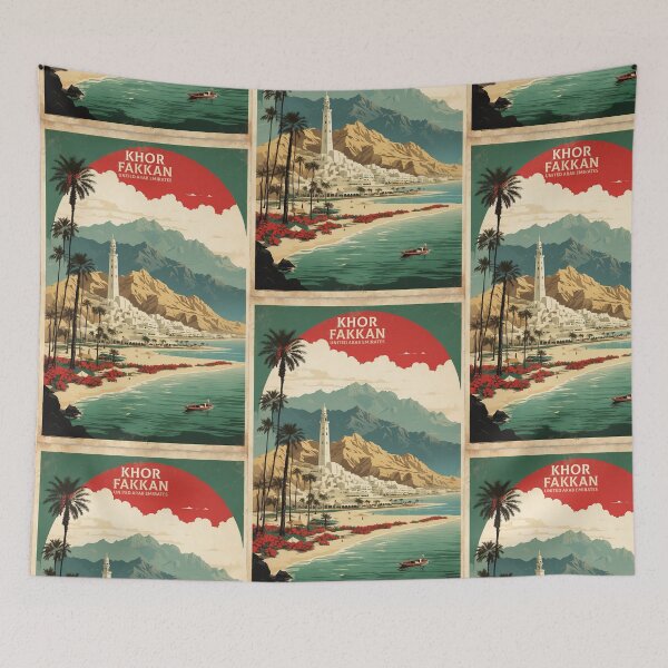 Item preview, Khor Fakkan United Arab Emirates Vintage Travel Tourism  designed and sold by TravelersGems.