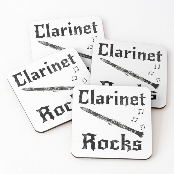 Item preview, Clarinet Rocks, Clarinetist Goth Heavy Rock Musician designed and sold by doodlerob.