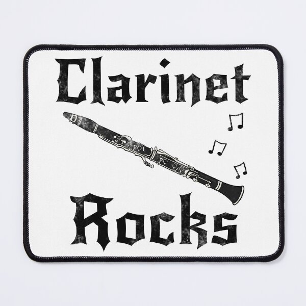Item preview, Clarinet Rocks, Clarinetist Goth Heavy Rock Musician designed and sold by doodlerob.