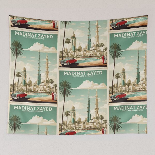 Item preview, Madinat Zayed United Arab Emirates Vintage Travel Tourism  designed and sold by TravelersGems.
