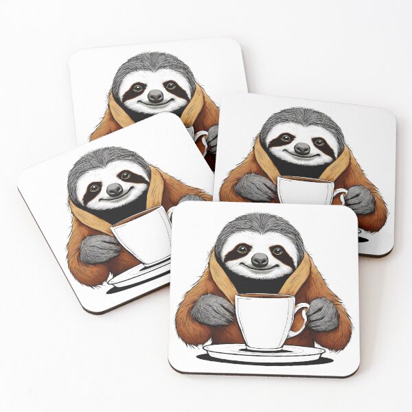 Item preview, Coffee Cuddles with Sloth 4 designed and sold by Tom-Johnson.