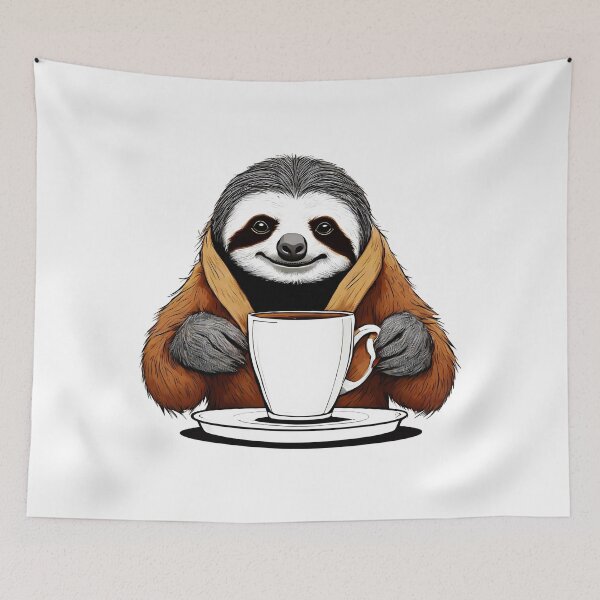 Item preview, Coffee Cuddles with Sloth 4 designed and sold by Tom-Johnson.