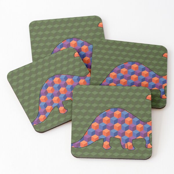 Item preview, Geometric Dino “Emily” Brontë designed and sold by ThatSpicyStitch.
