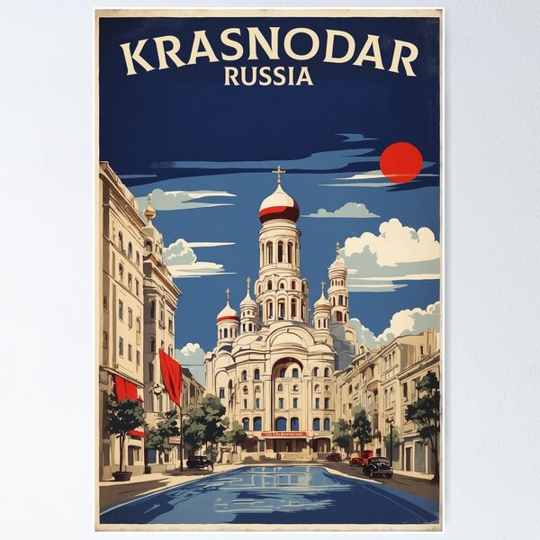 Item preview, Krasnodar Russia Vintage Travel Tourism  designed and sold by TravelersGems.