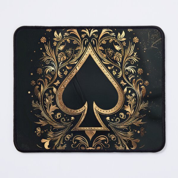 Item preview, Black Filigree Ace of Spades designed and sold by OccultDreams.