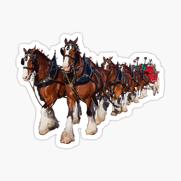 Item preview, Clydesdale Eight Horse Hitch designed and sold by Lakeric.