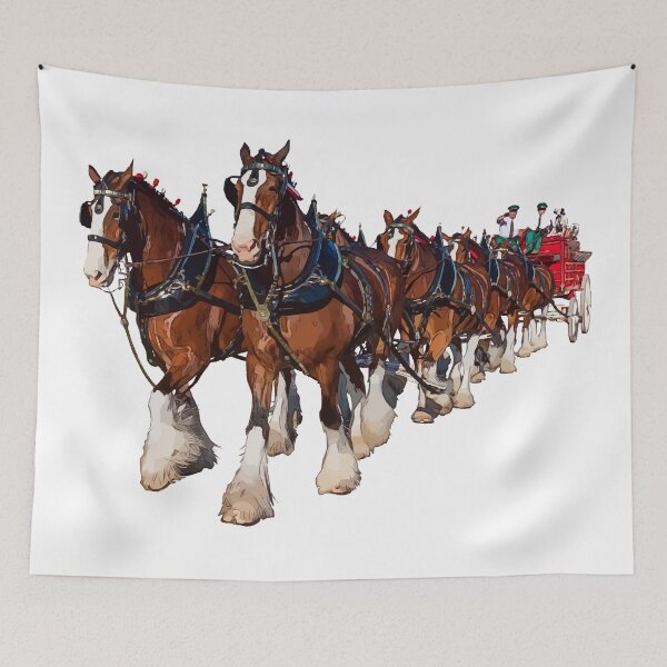 Item preview, Clydesdale Eight Horse Hitch designed and sold by Lakeric Cityscapes.