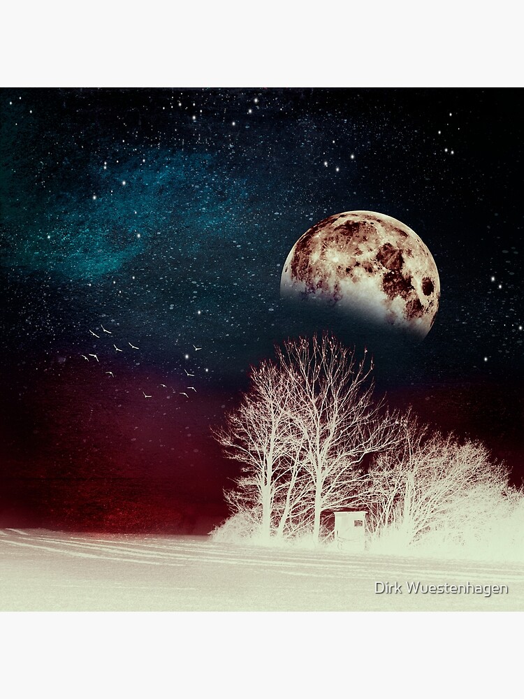 Surrender to the Night - surreal landscape at night by DyrkWyst