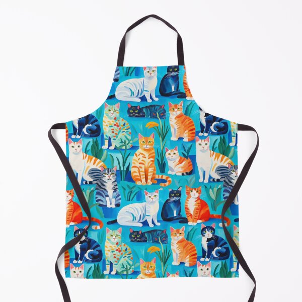 Item preview, Lot of Colourful cute small cats abstract artpiece designed and sold by Coolparrotgirl.