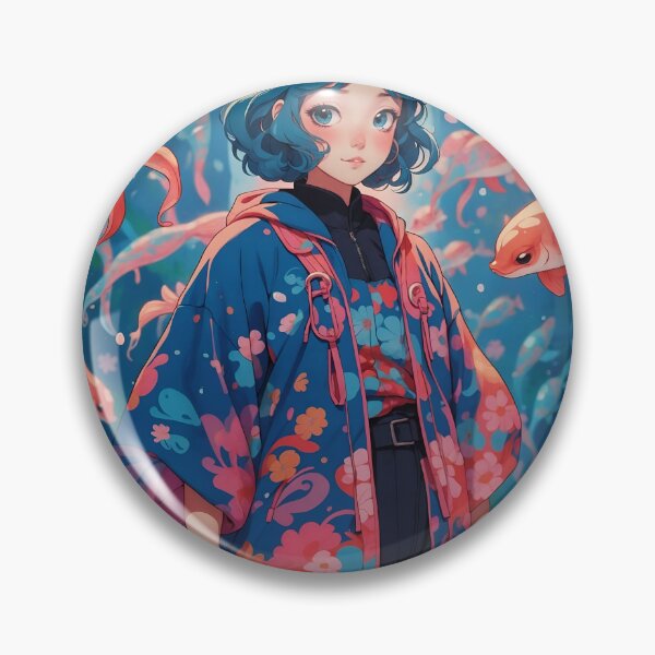 Item preview, Anime Underwater Kimono Girl designed and sold by cyrusNONONEVER.