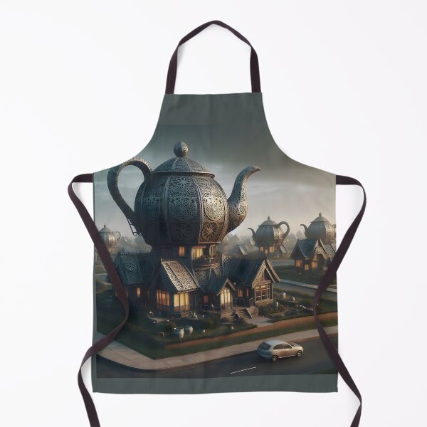 Item preview, Teapot Suburbia Steampunk Fantasy City designed and sold by DreamyEscapism.