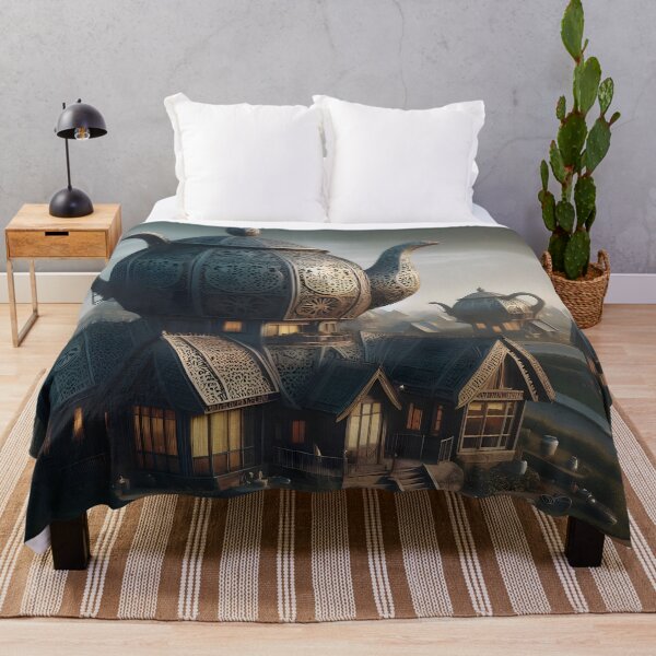 Item preview, Teapot Suburbia Steampunk Fantasy City designed and sold by DreamyEscapism.