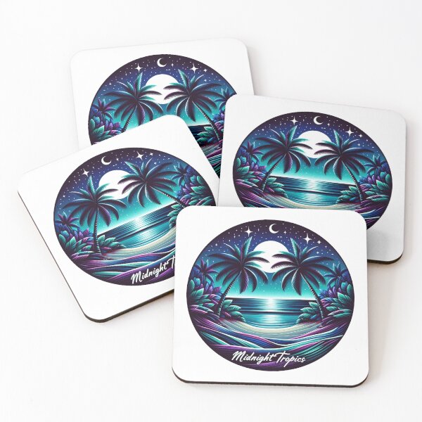 Item preview, " Twilight Palms: Moonrise Over Beach - Serene Tropical T-Shirt for Beach Lovers and Moonlight Dreamers" designed and sold by epicevolution.