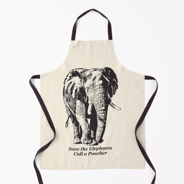 Item preview, Save the Elephants, Cull a Poacher message designed and sold by Scotch Macaskill.