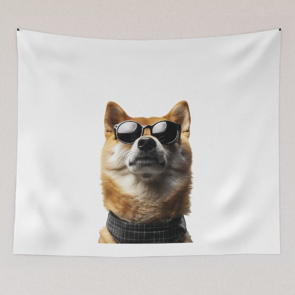 Item preview, Doge Swag: Cool Canine in Sunglasses & Neckerchief designed and sold by Tincanninja.