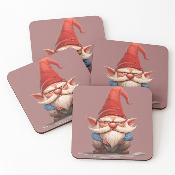 Item preview, Cute Cartoon Grumpy Gnome designed and sold by Lumora.Studio.