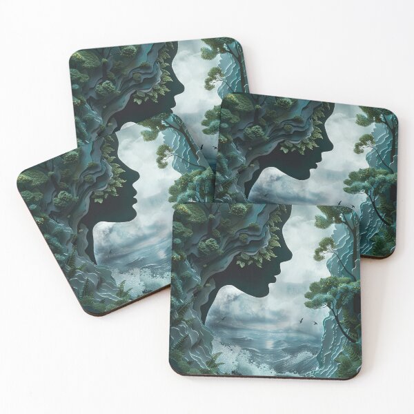 Item preview, Gaia Papercut with Trees designed and sold by OccultDreams.