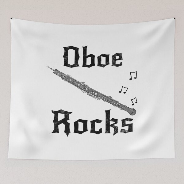 Item preview, Oboe Rocks, Oboist Goth Heavy Rock Musician designed and sold by doodlerob.