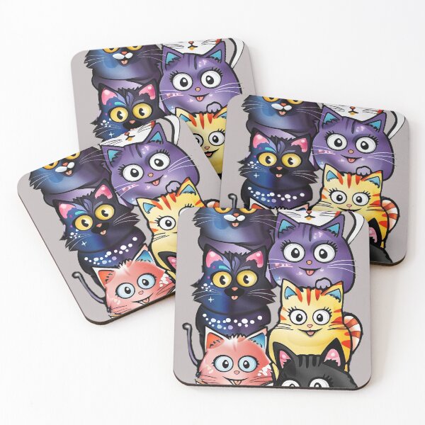 Item preview, Colourful Funny Cats designed and sold by CoputerEasel.