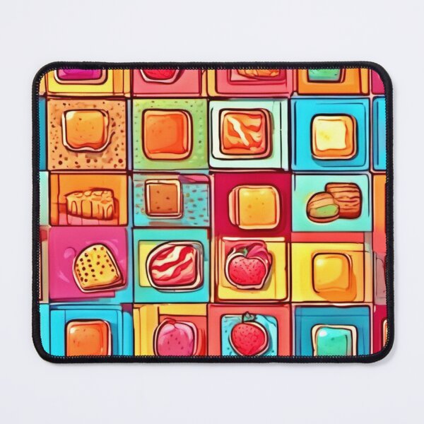 Item preview, Dessert Delights: Colorful Squares designed and sold by Health And Fitness Posts e-Store.