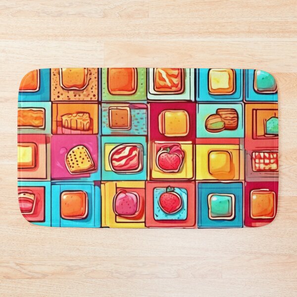Item preview, Dessert Delights: Colorful Squares designed and sold by Health And Fitness Posts e-Store.